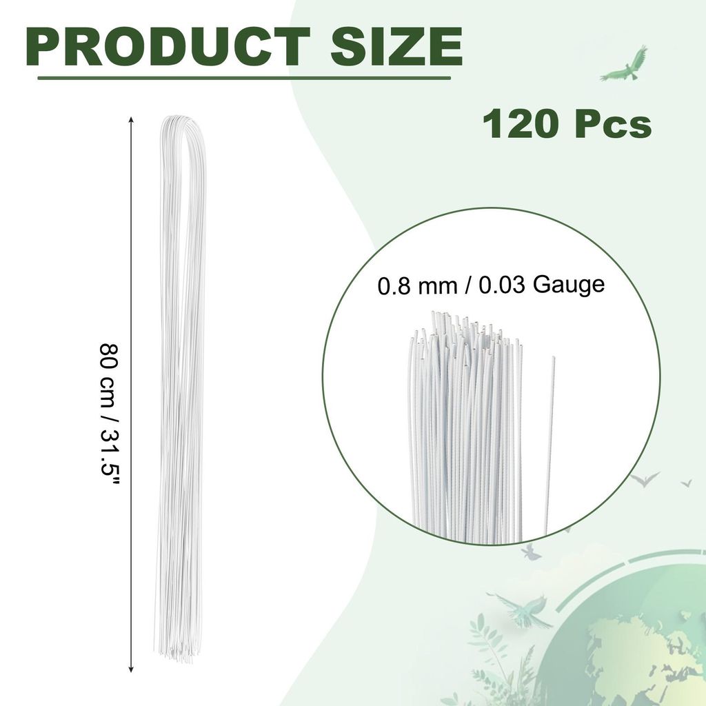 32 Zoll 22 Gauge Blumenstieldraht 3 Packungen/120 Stš¹ck Blumenstrau? St?ngelpapier fš¹r DIY Handwerk Blumenarrangements Kleber Wei?