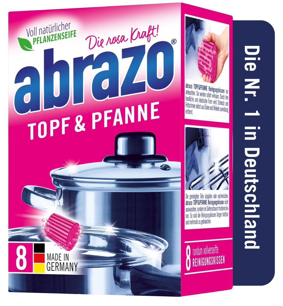 abrazo Reinigingspads voor pannen en braadpannen, 1 Productafbeelding 