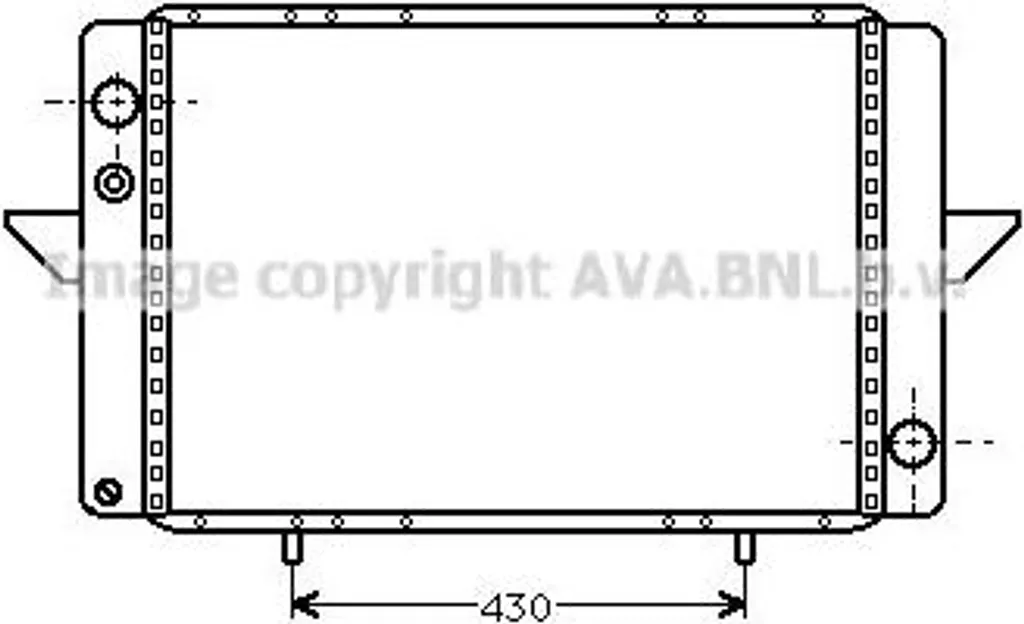 Radiateur moteur AVA RT2107 anti-surchauffe pour Renault Master 7700745110