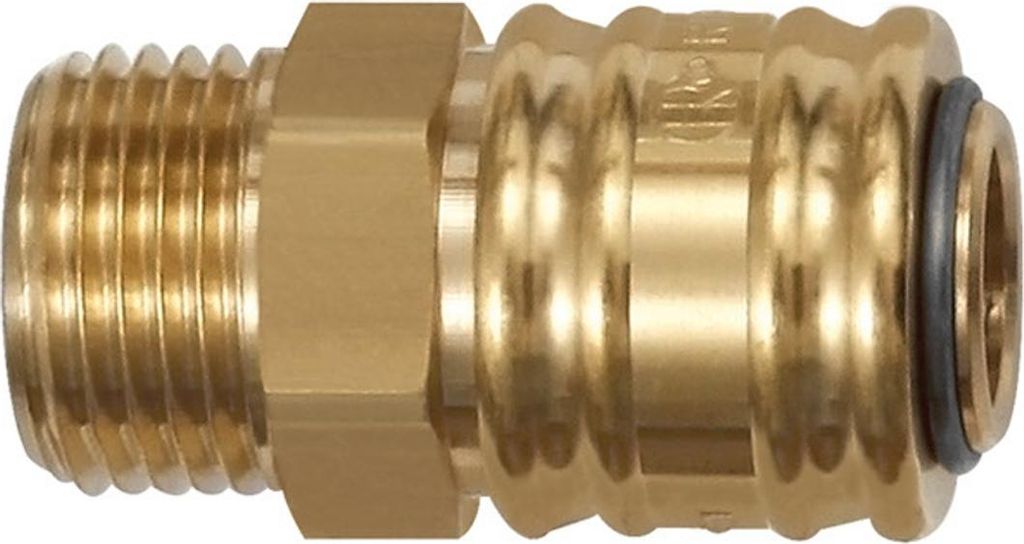 Riegler Schnellverschlusskupplung NW 7,2, Messing blank, G Produktbild 