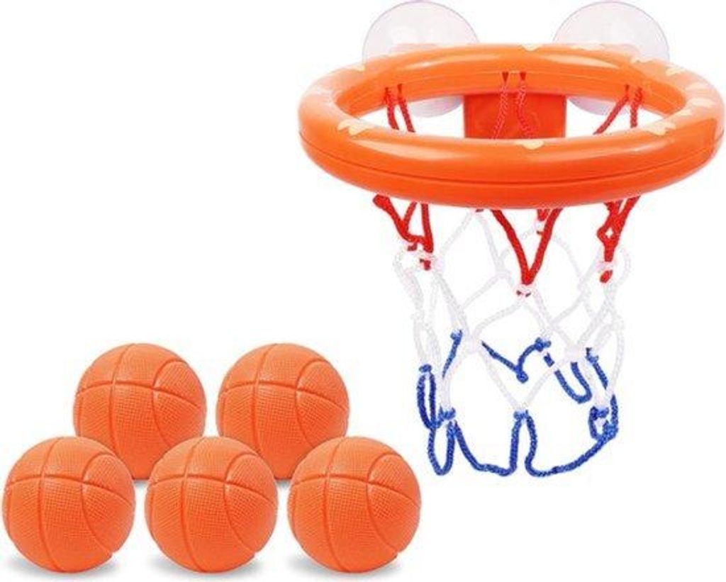Mini Basketball Set für Kleinkinder mit 5 Bällen und Kugelgreifer