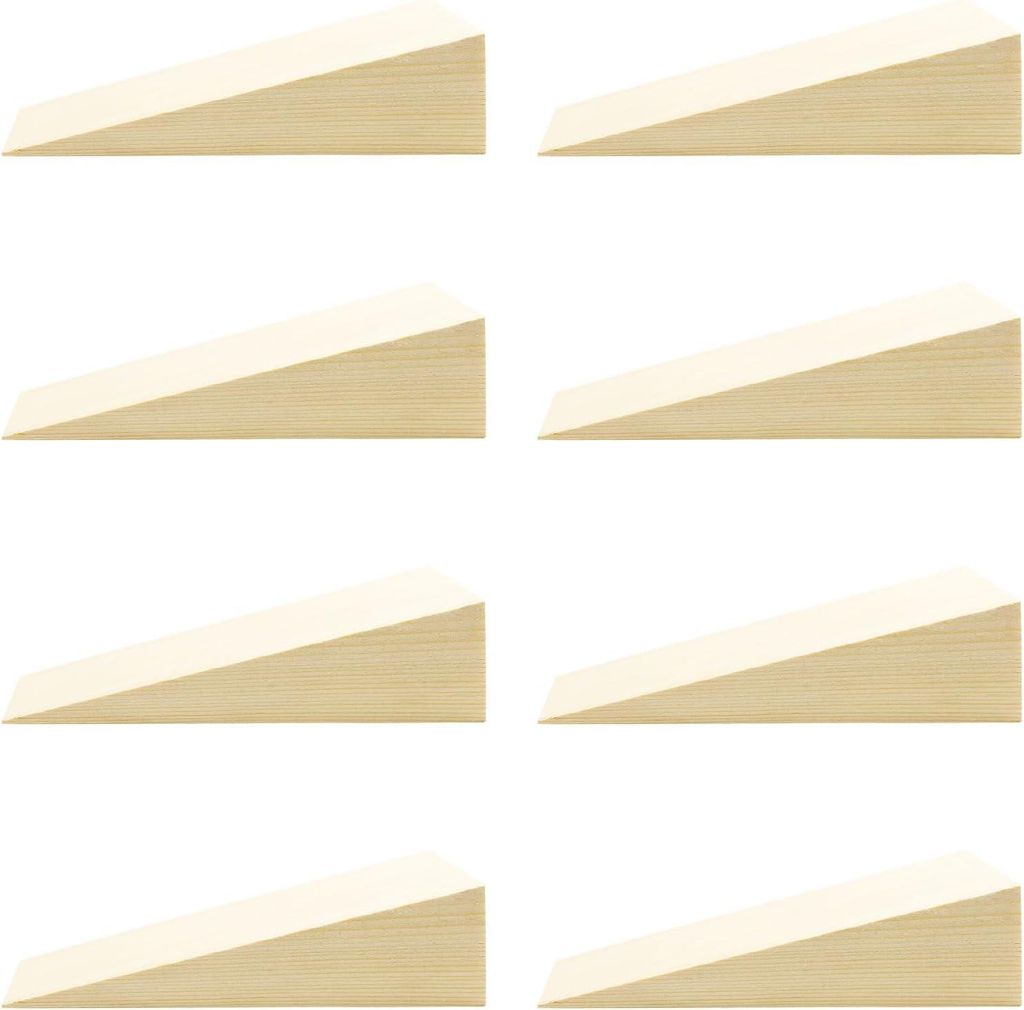 Gewogene Holz-Türkeile - Antirutsch-Möbelkeile für alle Oberflächen (150 x 40 x )