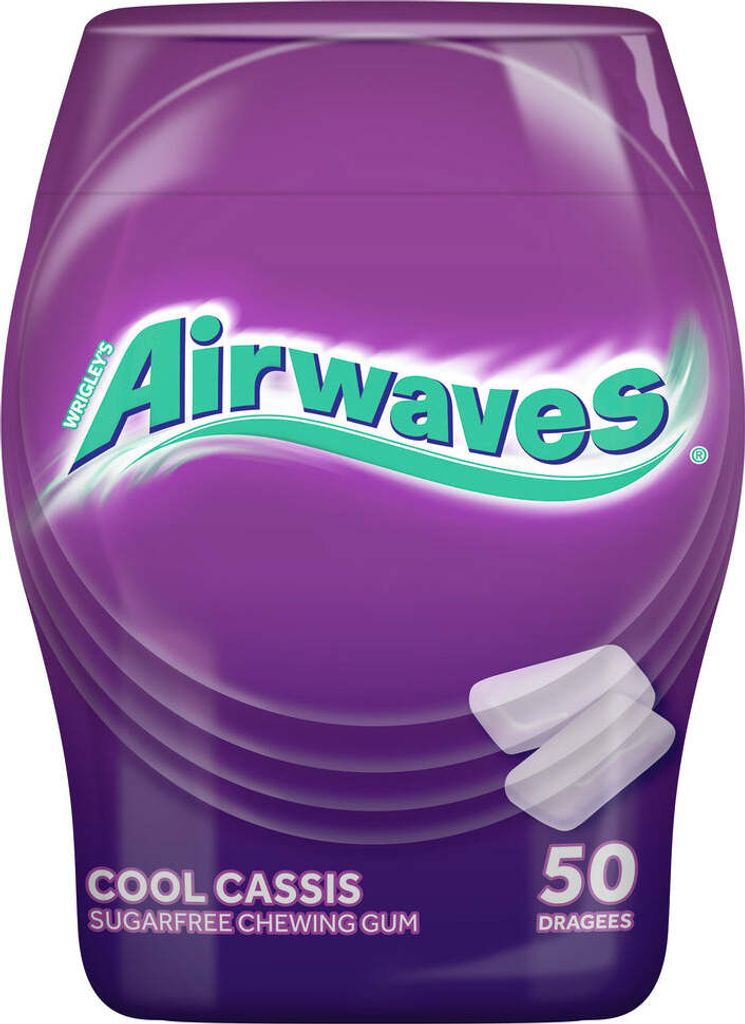 Airwaves Kaugummi Cool Cassis Zuckerfrei 6x 70g (420g)