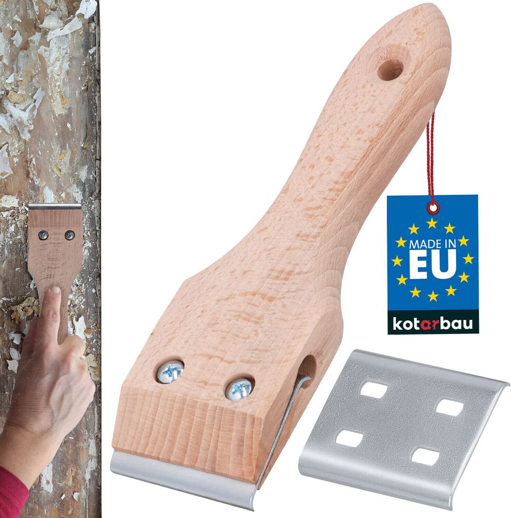 KOTARBAU® Raschietto a lama 60 mm con manico in legno per Immagine del prodotto 