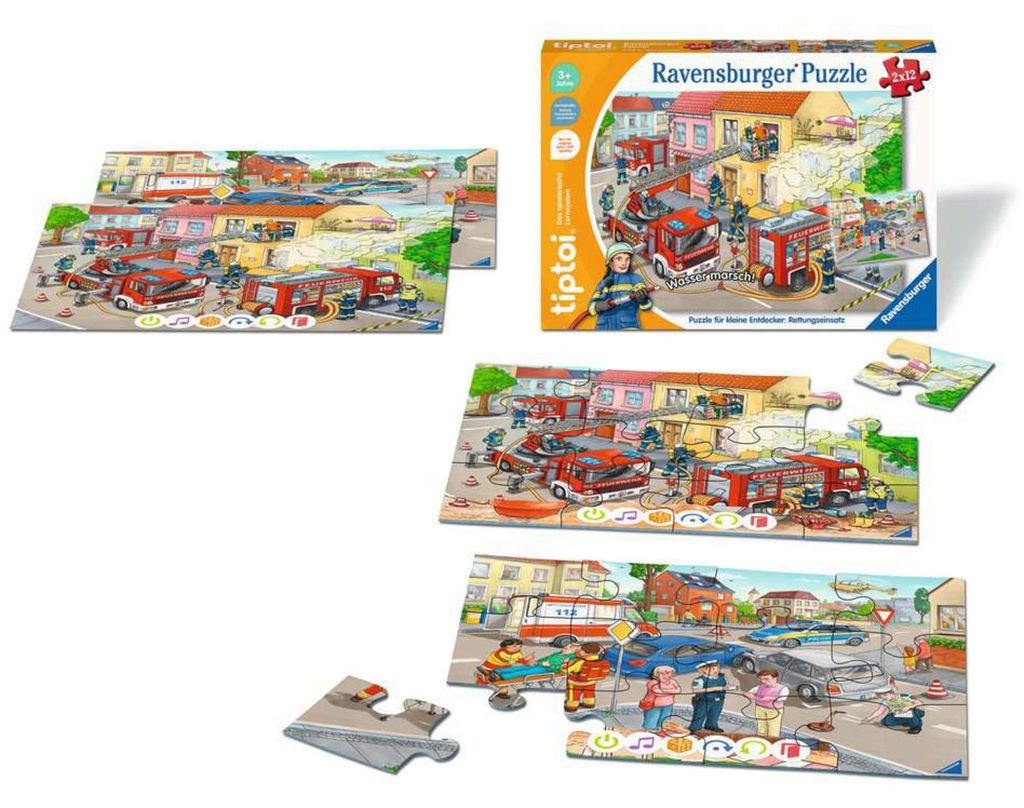 Ravensburger tiptoi Puzzle pro malé objevitele: Záchranná Obrázek produktu 