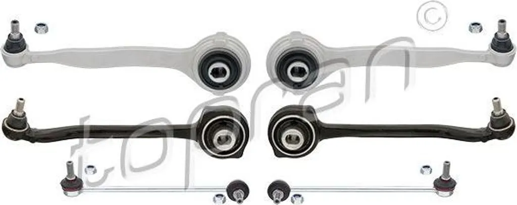 Kit suspension de roue complet avec bras oscillants TOPRAN 408426