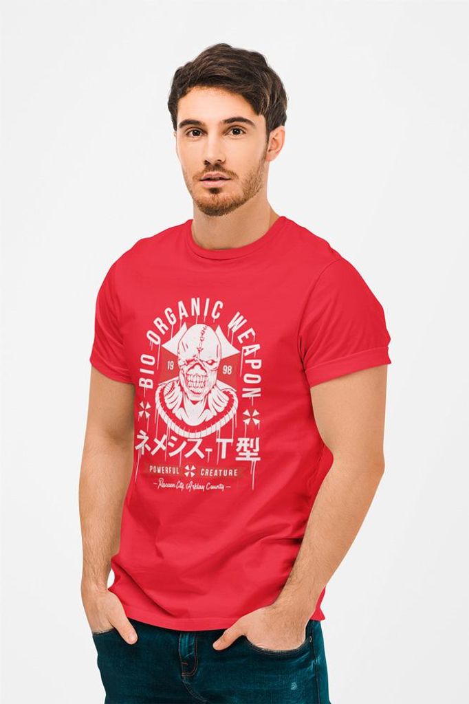 D&B Uni Polo MO00046 ResidentEvil Rot-Größe XL