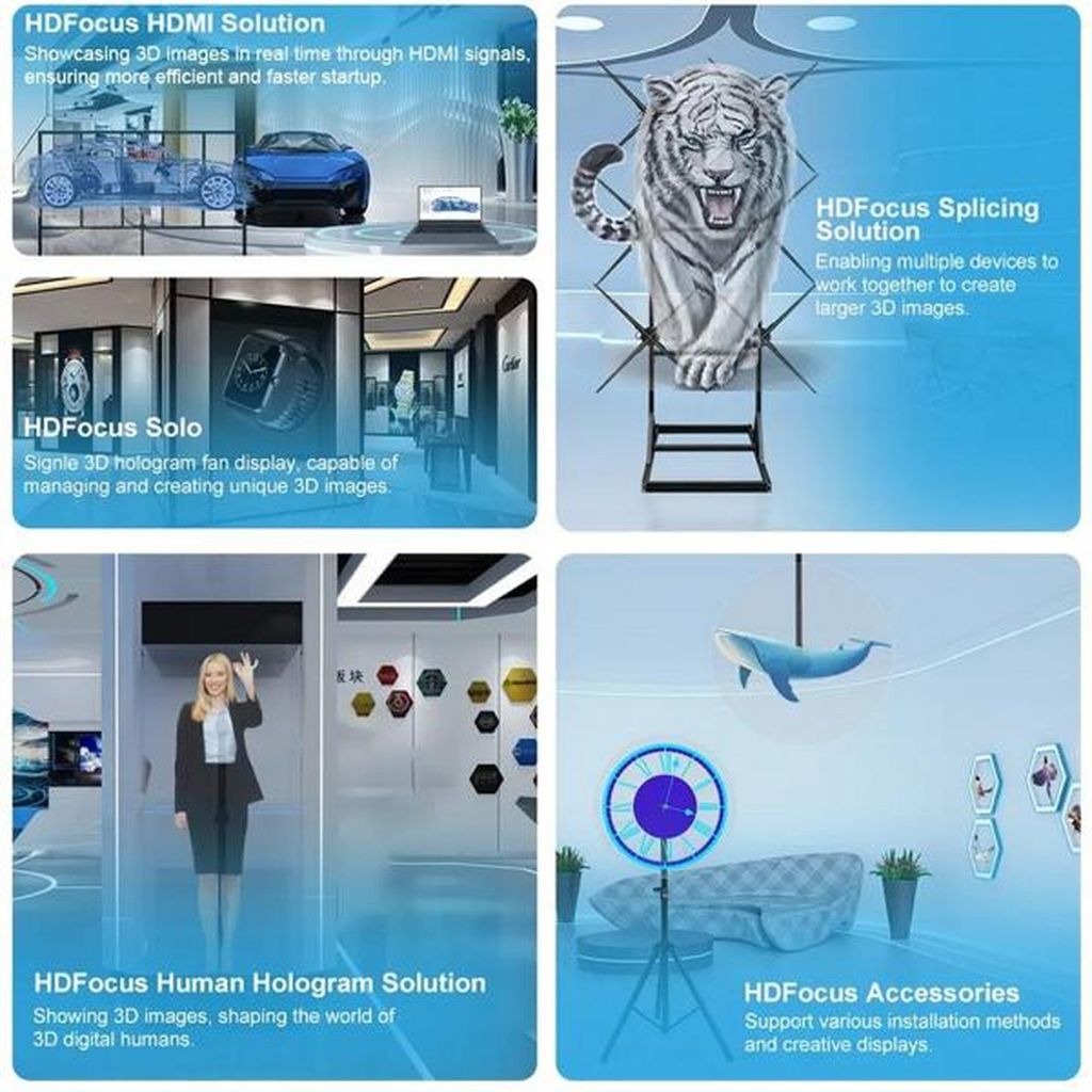 Holografischer Projektor 3D Figur Event Stand Hologramm Messen Webung Display