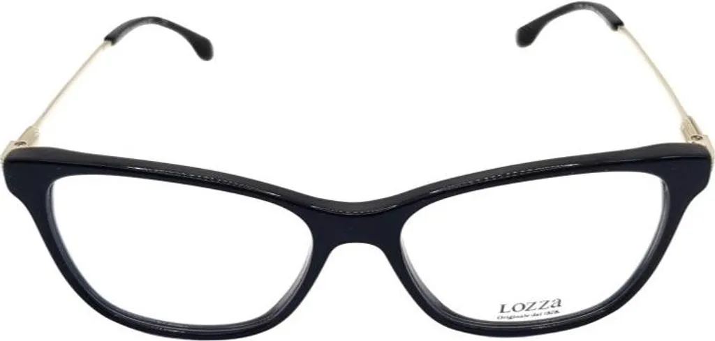 Lozza VL4148 0BLK: L'Eccellenza dell'Acetato Nero Artigianale