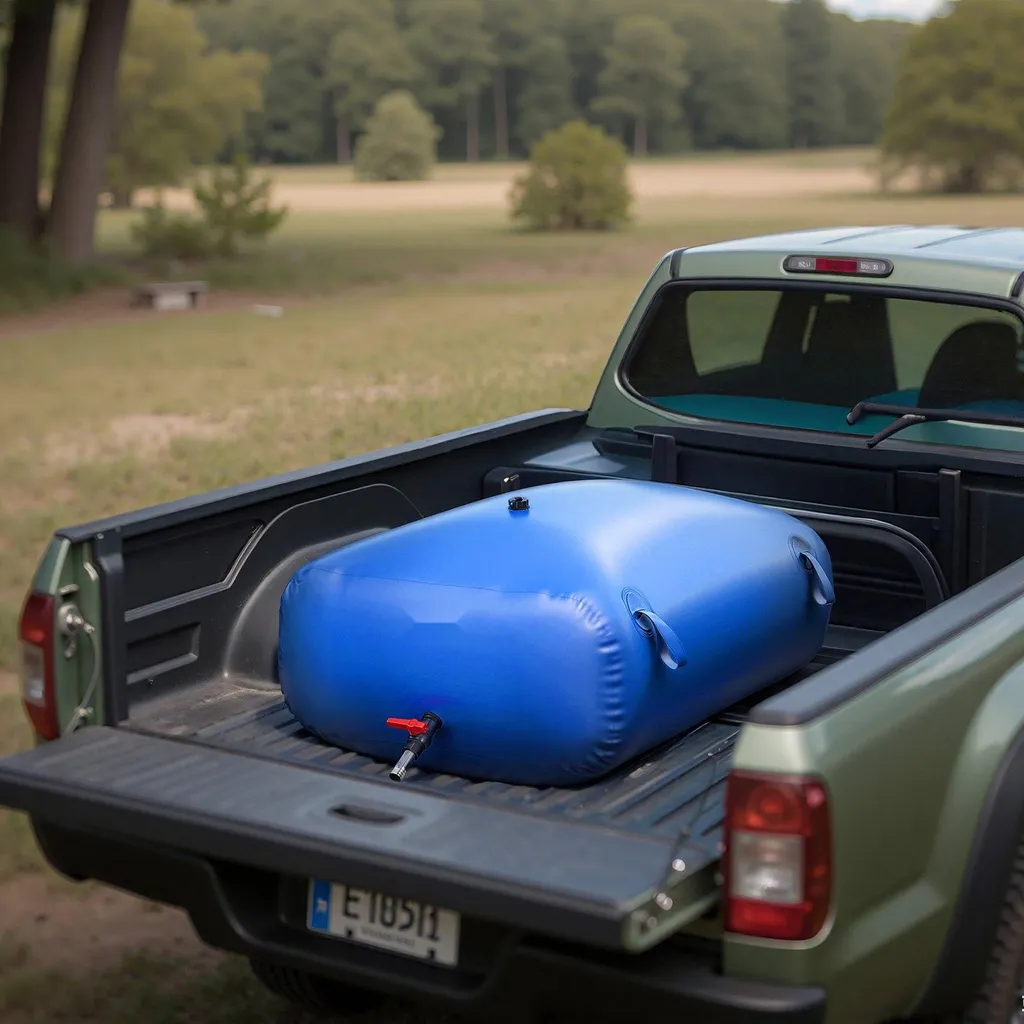 Réservoir d'eau portable et compact 330L en bâche PVC étanche - 8