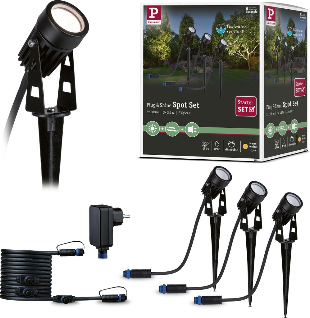 Paulmann Plug & Shine Basisset Spotleuchte