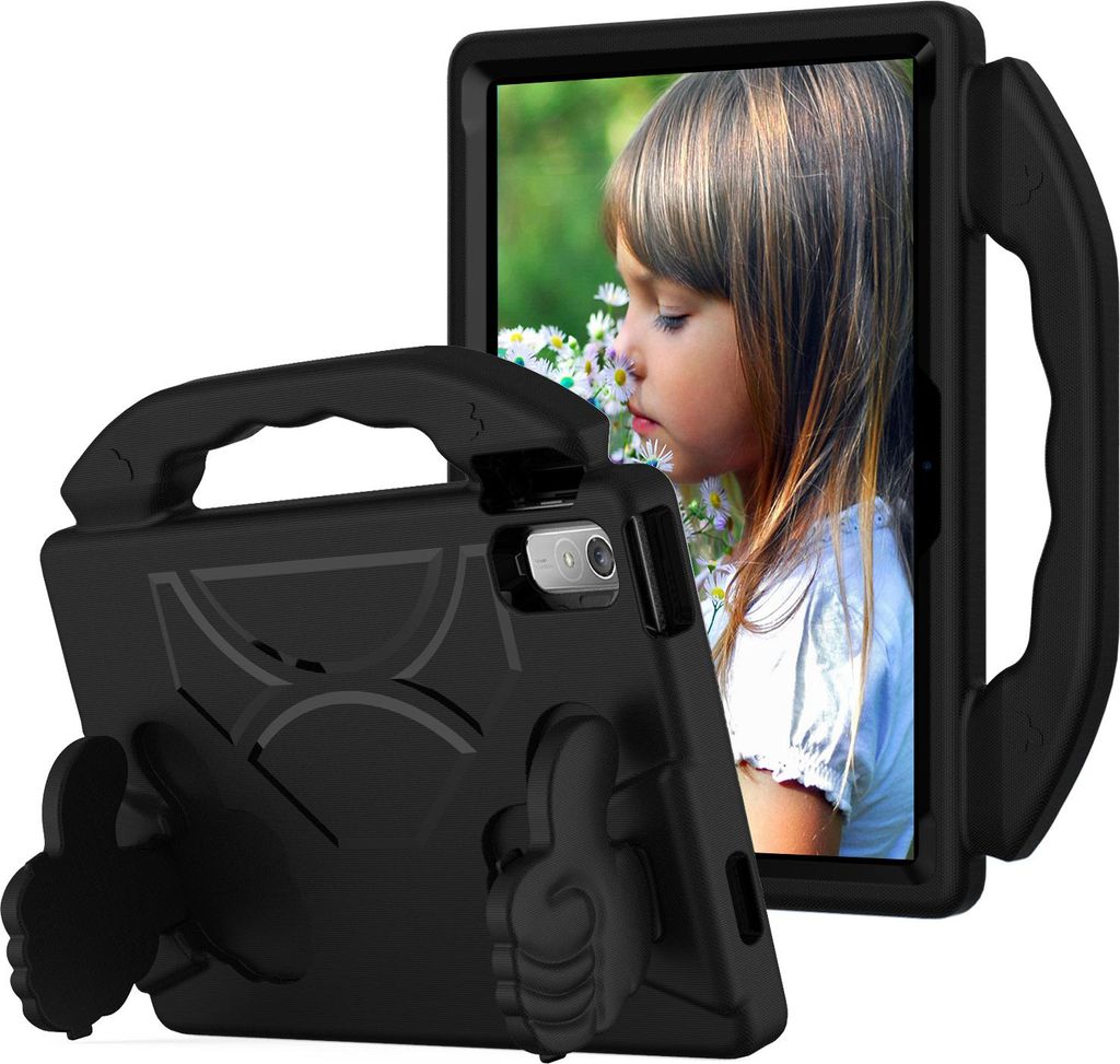Kinder Schutzhülle für Lenovo Tab P11 Gen 2 11,5" 2023 /Tab P11 2nd Gen/Tab P11 Pro 11,5" 2020, Leicht EVA-Schaum mit Griff Ständer Hülle Schwarz