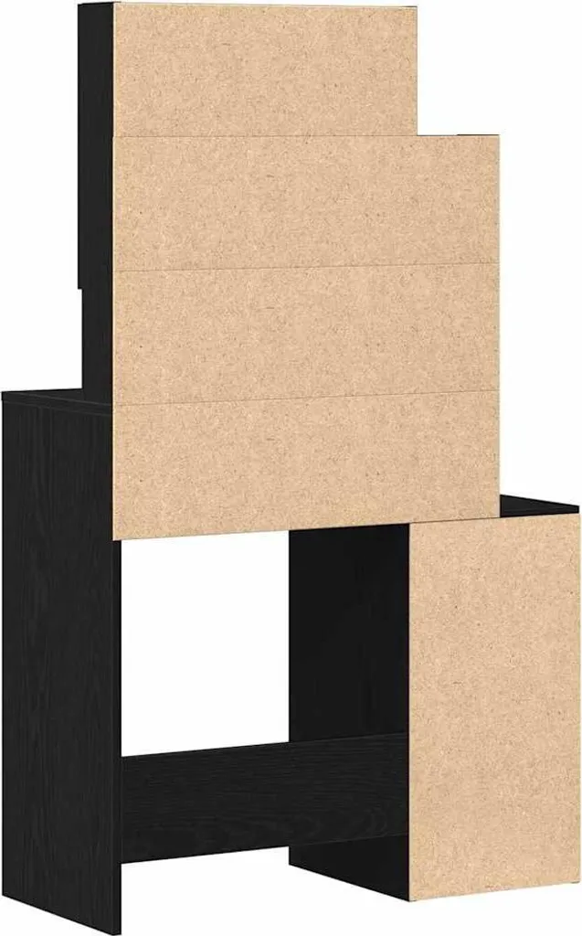 Offerta SYFAX™ Tavolo da Trucco Nero 80cm - Spedizione Veloce - 5