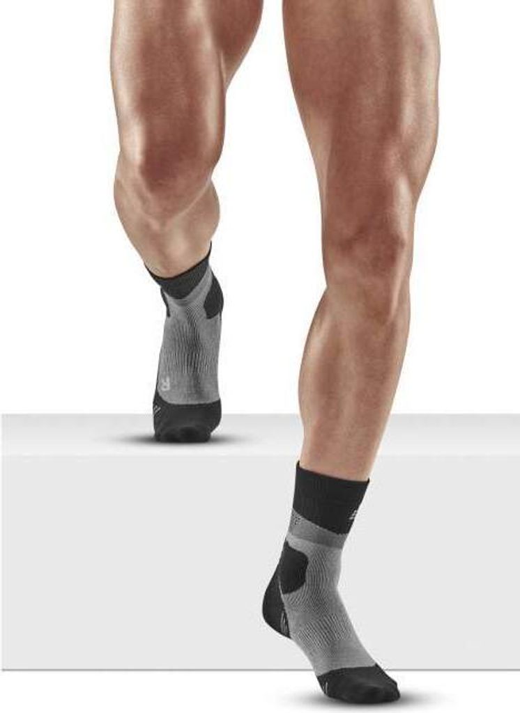 CEP max cushion socks, hiking, mid cut, grey/black V