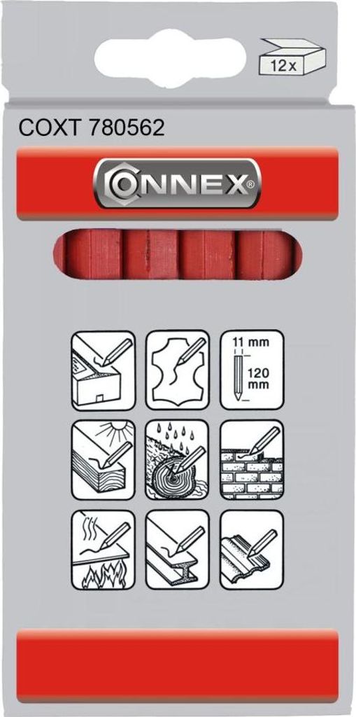 Connex Signierkreide rot 12 Stück Produktbild 