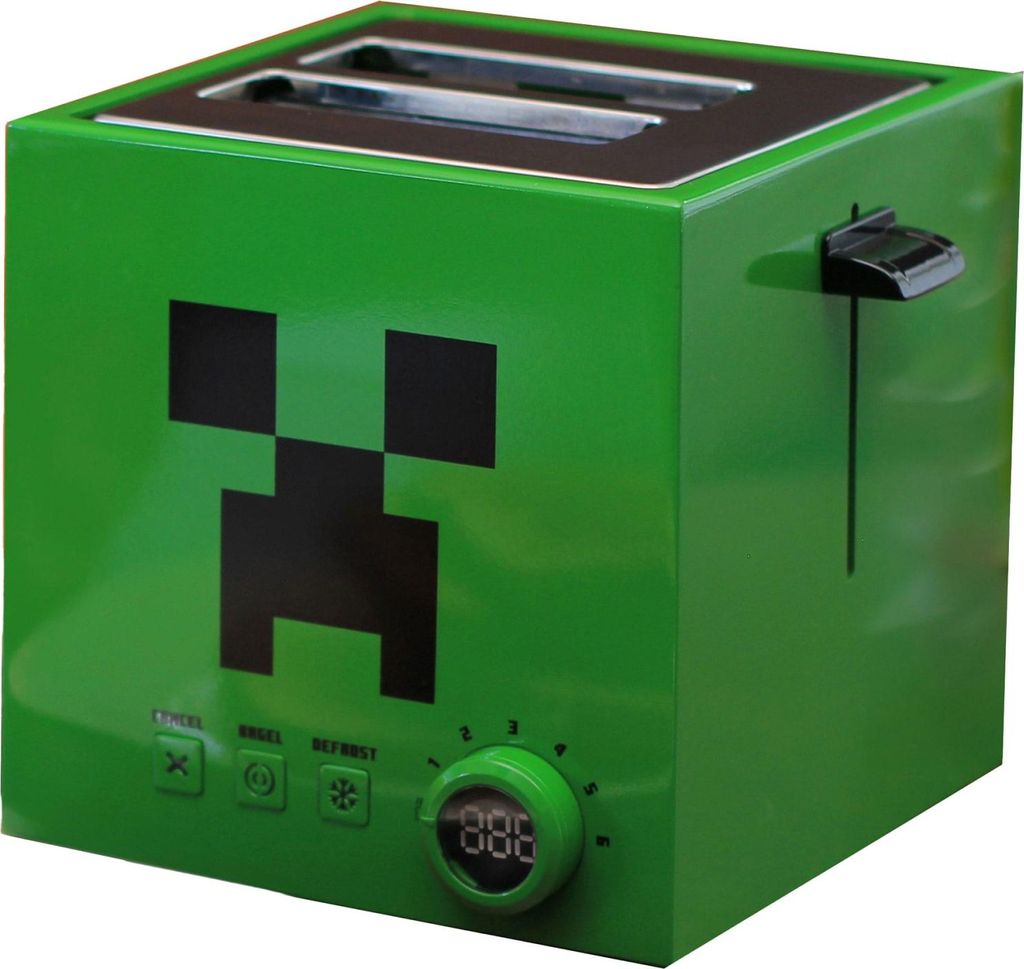 Tostapane Minecraft Cubo Verde Creeper Immagine del prodotto 
