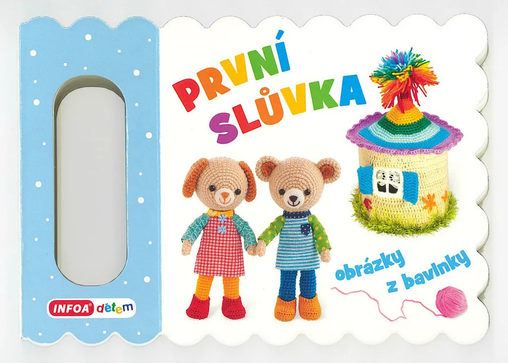 Livre en tissu brodé pour bébé Slůvka Obrázky z bavlnky en coton