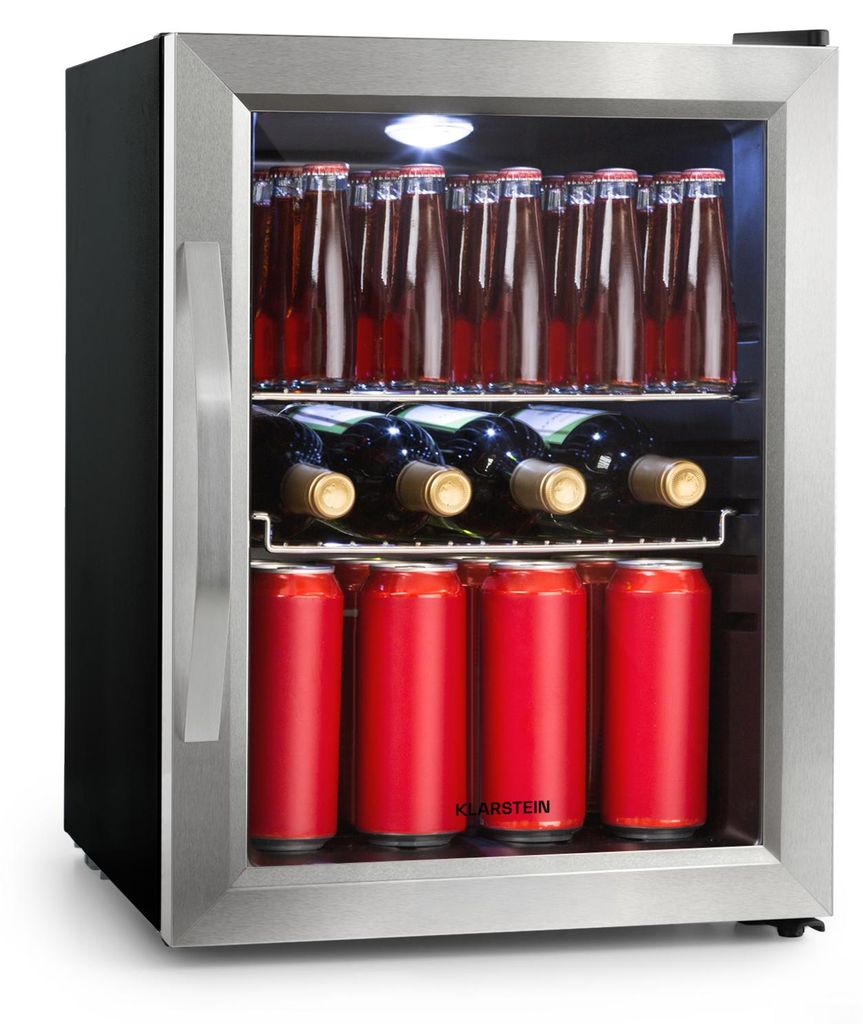 Klarstein Mini Kühlschrank mit Glastür, Mini-Kühlschrank Produktbild 