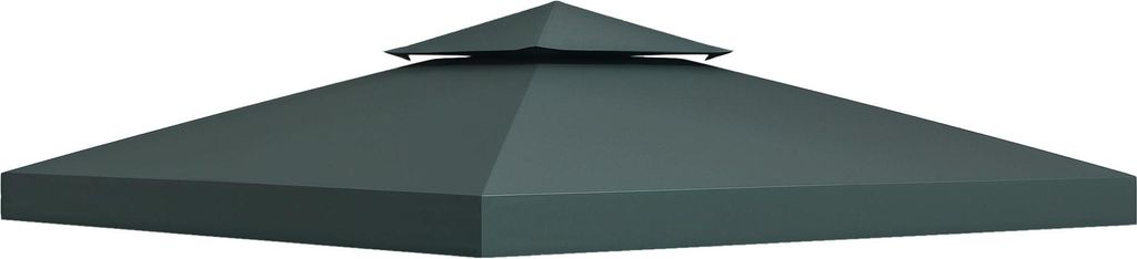 Ersatzdach für Pavillon 3x3m wasserabweisend Pavillondach für Metallpavillon Pavillon Ersatzdach Gartenpavillon Partyzelt Gartenzelt Polyester Ko...