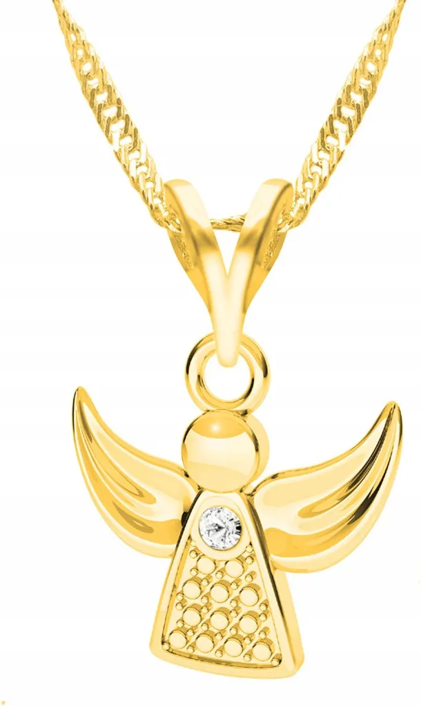 Collana Minimal Angelo Oro e Argento 925 - Eleganza Sacra Moderna