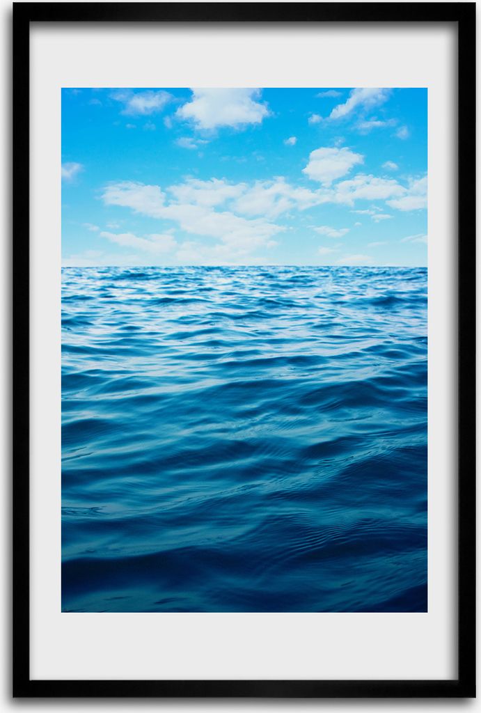 Bild - Bilderrahmen - 40 cm x 60 cm - MDF - Rahmen - Wandkunst - Meerwasser