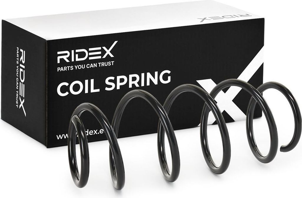 2x RIDEX Fahrwerksfeder Vorne 188C0293