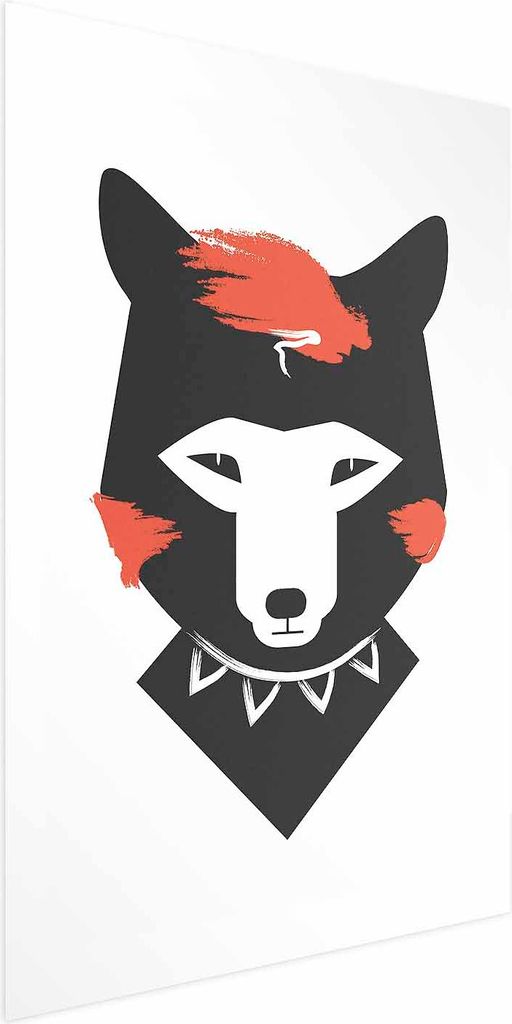 Posterpapier Poster - Polite Fox 40x60 cm Für Kinder e-A-0117-ao-a