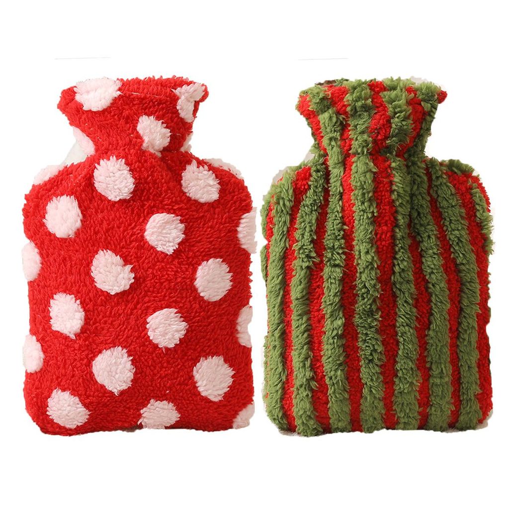 Wärmflasche 1000 ml, Studenten Herbst und Winter warm plus samtdicker Cartoon-Handwärmer, das beste Geschenk für Ihren Partner