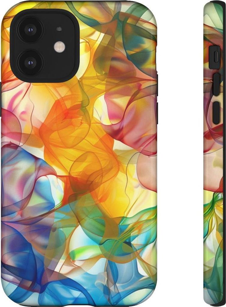 Bunte abstrakte Farbformen – Hülle Kompatibel mit iPhone 12