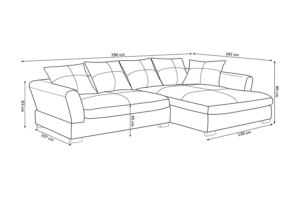 Big sofa l form - Der absolute Vergleichssieger 