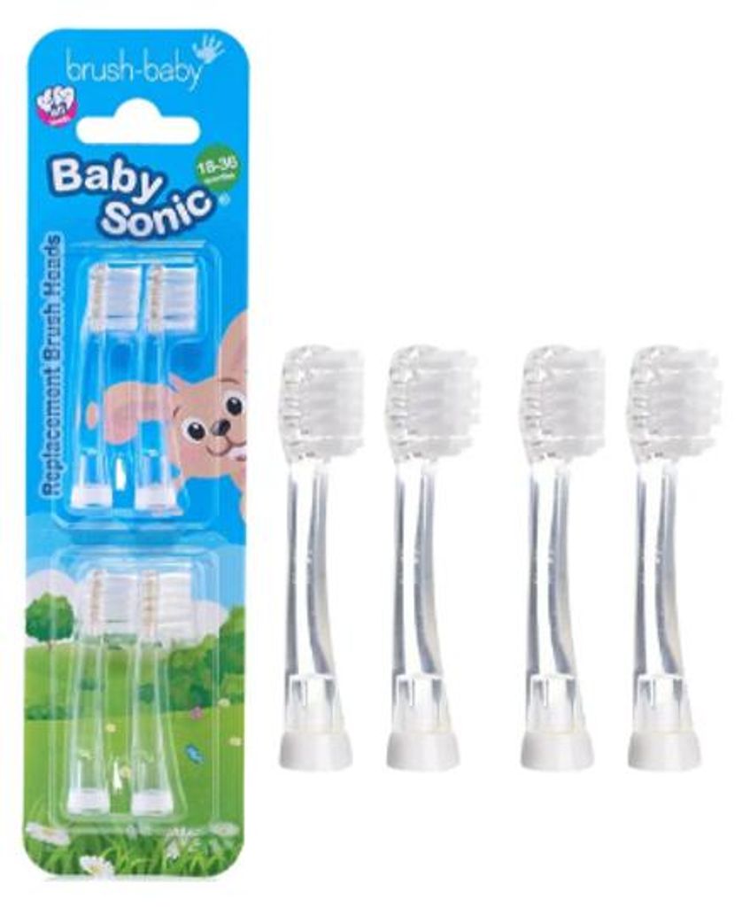 Brush-Baby BabySonic, juego de 4 unidades, transparente, Imagen del producto 