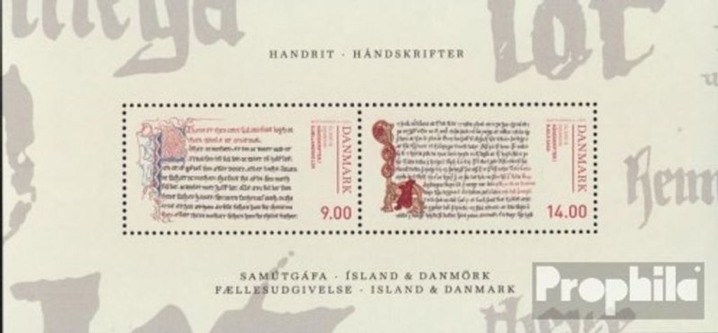 Briefmarken Dänemark 2014 Mi Block57 (kompl.Ausg.) postfrisch Handschriften