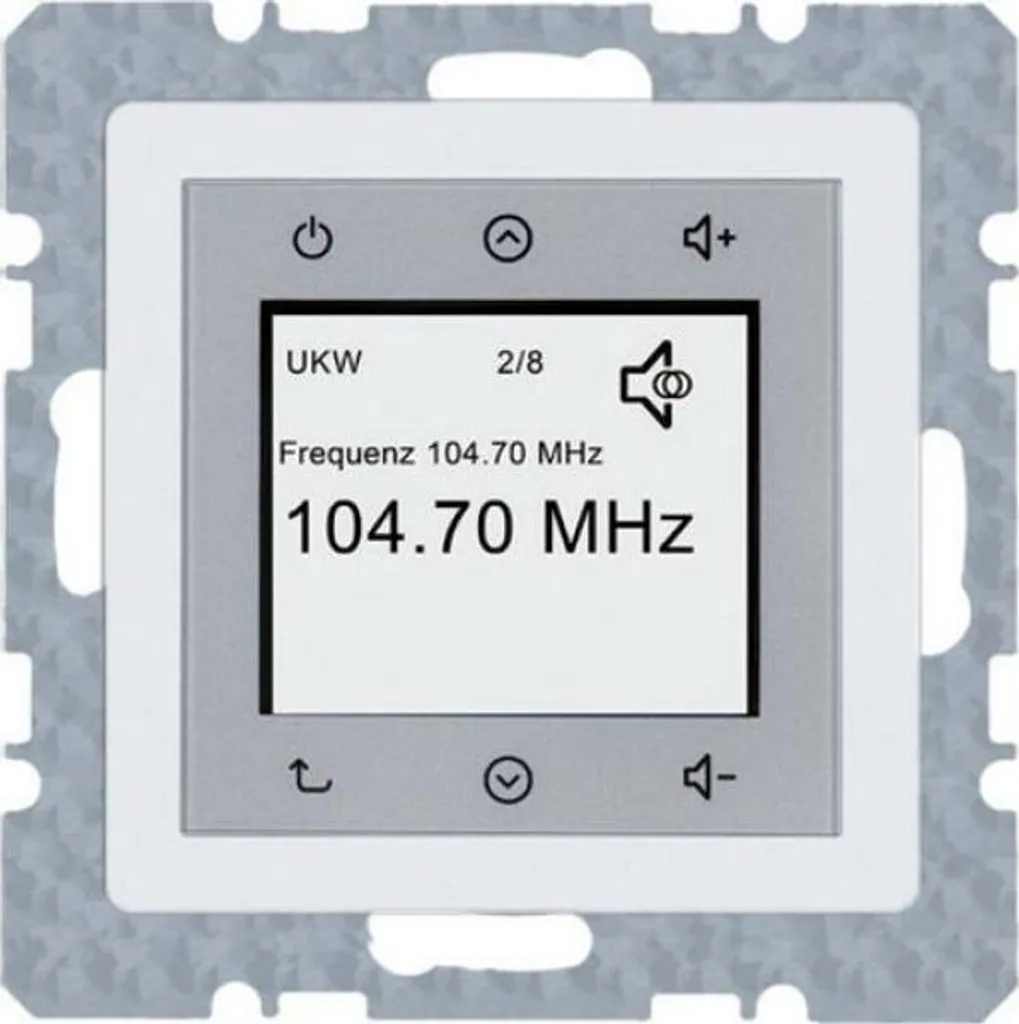 Radio Tactile DAB+ Bluetooth Berker 30846089 - Finition Blanc Velours