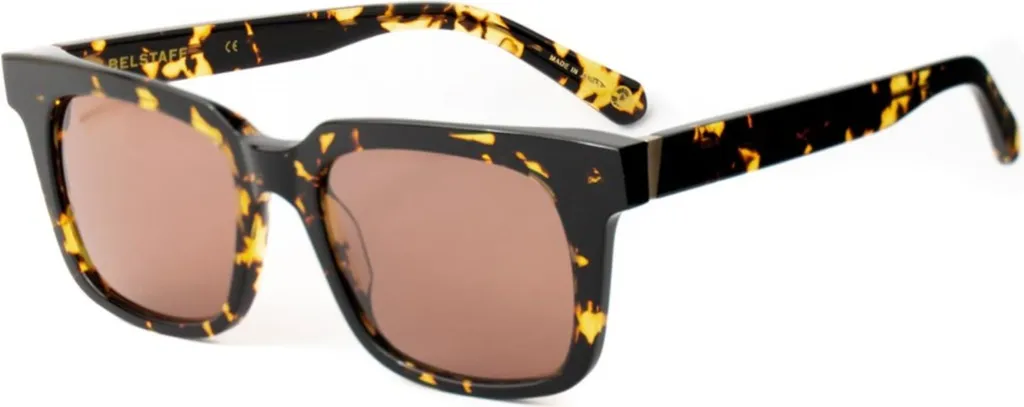 Lunettes de soleil Belstaff S101 en Acier Brossé et Verres Anti-Rayures
