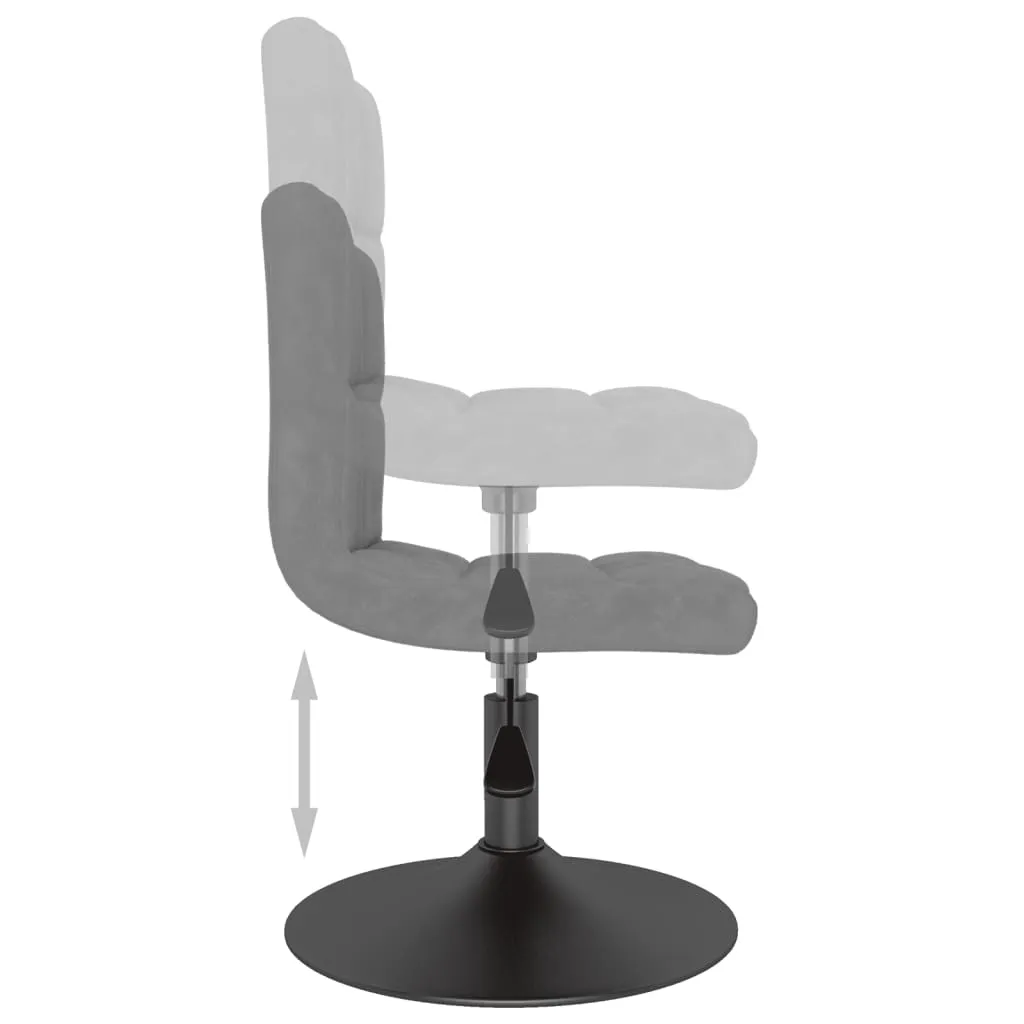 Tabouret de bar pivotant velours gris : l'assise confortable et chic