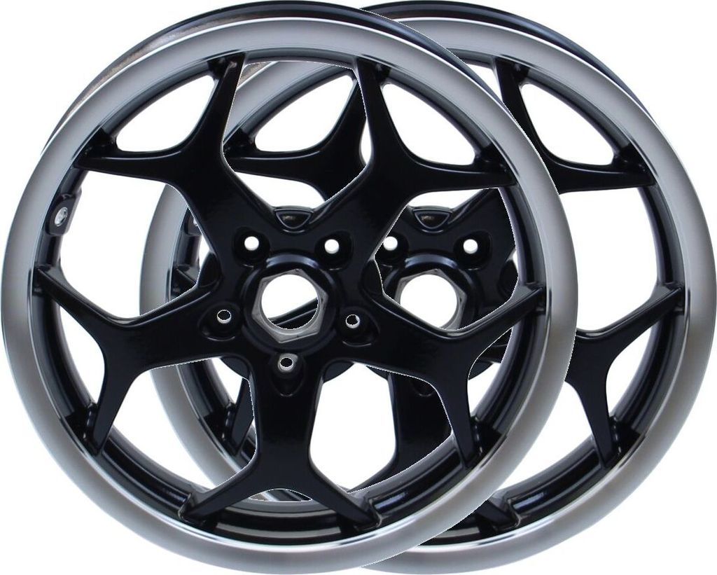2x jantes noir/argent 3,00x13 pouces avant pour Piaggio MP3 Image du produit 
