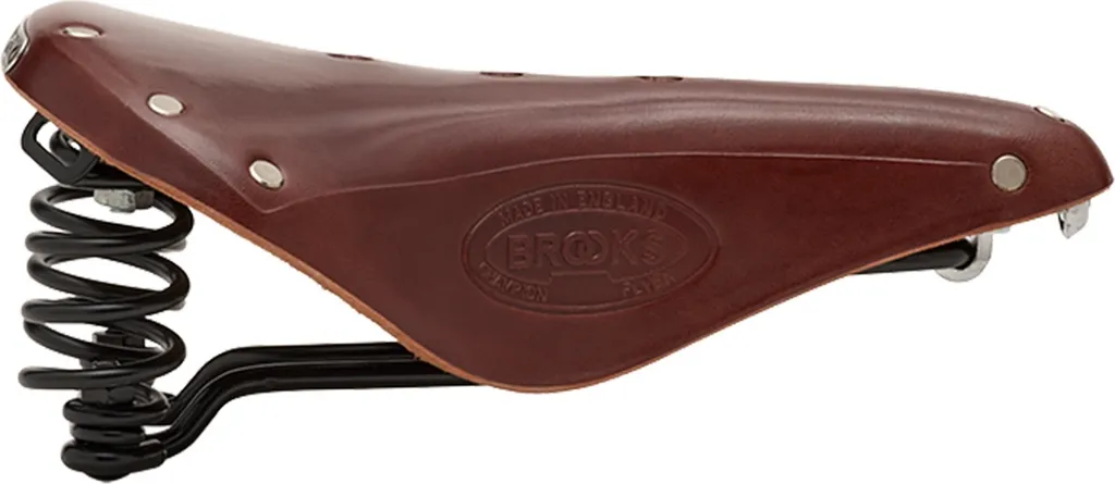 Selle Brooks Flyer B396H00A07205 Finie les Douleurs à Vélo Marron