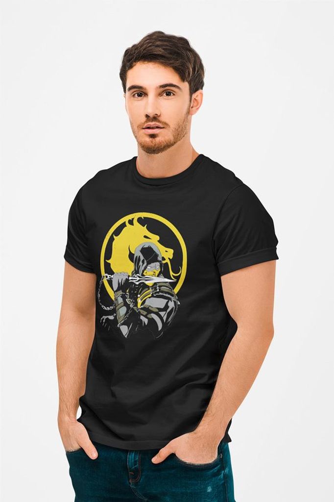 D&B Uni Polo MO00036 Mortal-kombat Schwarz-Größe 2XL