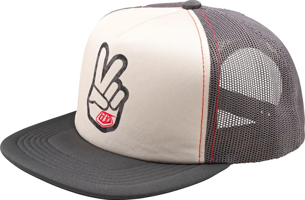 Casquette Snapback pour VTT et Motocross Troy Lee Designs Coloris Blanc