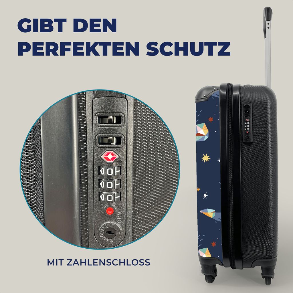 NoBoringSuitcases.com® Kufr Príručná batožina Kufr na Obrázok produktu 4