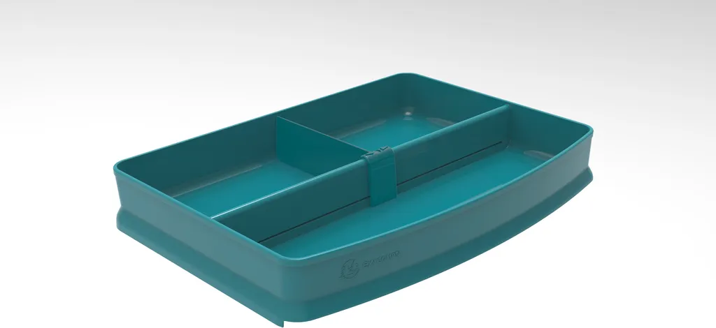 Rangement Courrier de Bureau 4 Compartiments Exacompta Bleu 11634D - 2