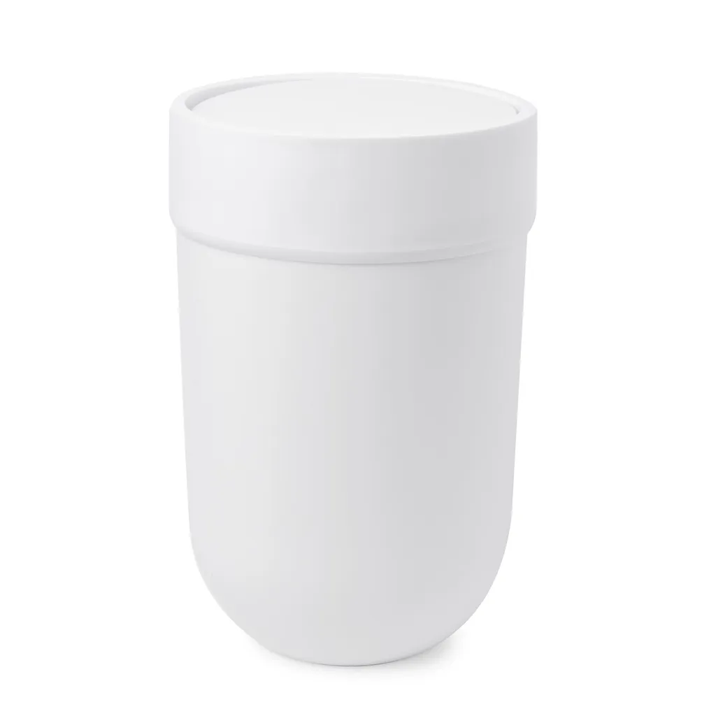 Collecteur de Déchets Compact pour WC et Salle de Bain Umbra Blanc