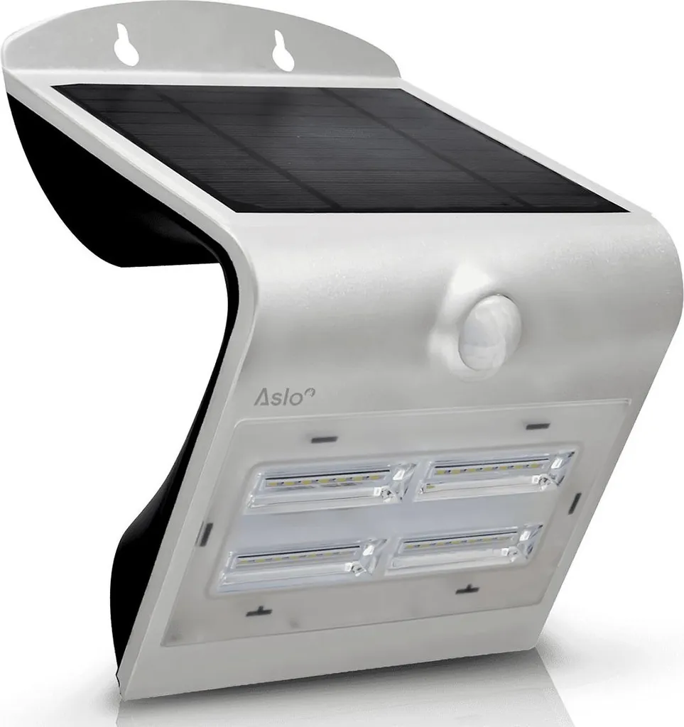 Applique Solaire Extérieure Grise avec Détecteur de Mouvement ASLO