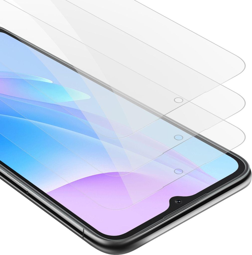 Cadorabo 3x Schutzfolie für Blackview A52 in KRISTALL KLAR Gehärtetes Tempered Display-Schutzglas Panzerfolie