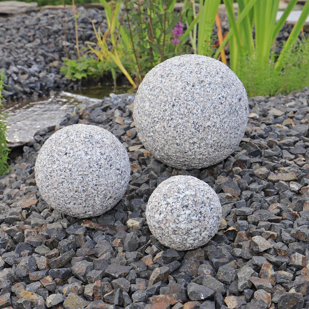CLGarden Granit Kugeln 3 Massive gestockte Kaufland.de