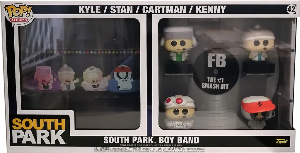 Cadeau Collector South Park Funko Pop Boyband Kyle Stan Cartman Kenny 42
