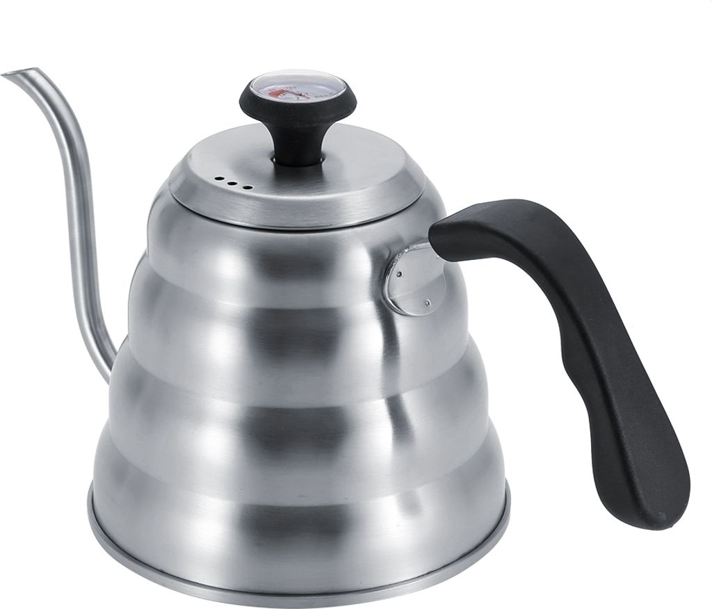 Kaffee-/Teekanne aus Edelstahl, Tropfkessel mit Produktbild 