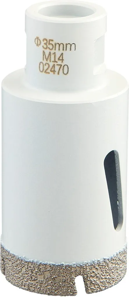 Percer le grès dur sans eau : Carotteuse M14 35 mm WS24 SuperDry