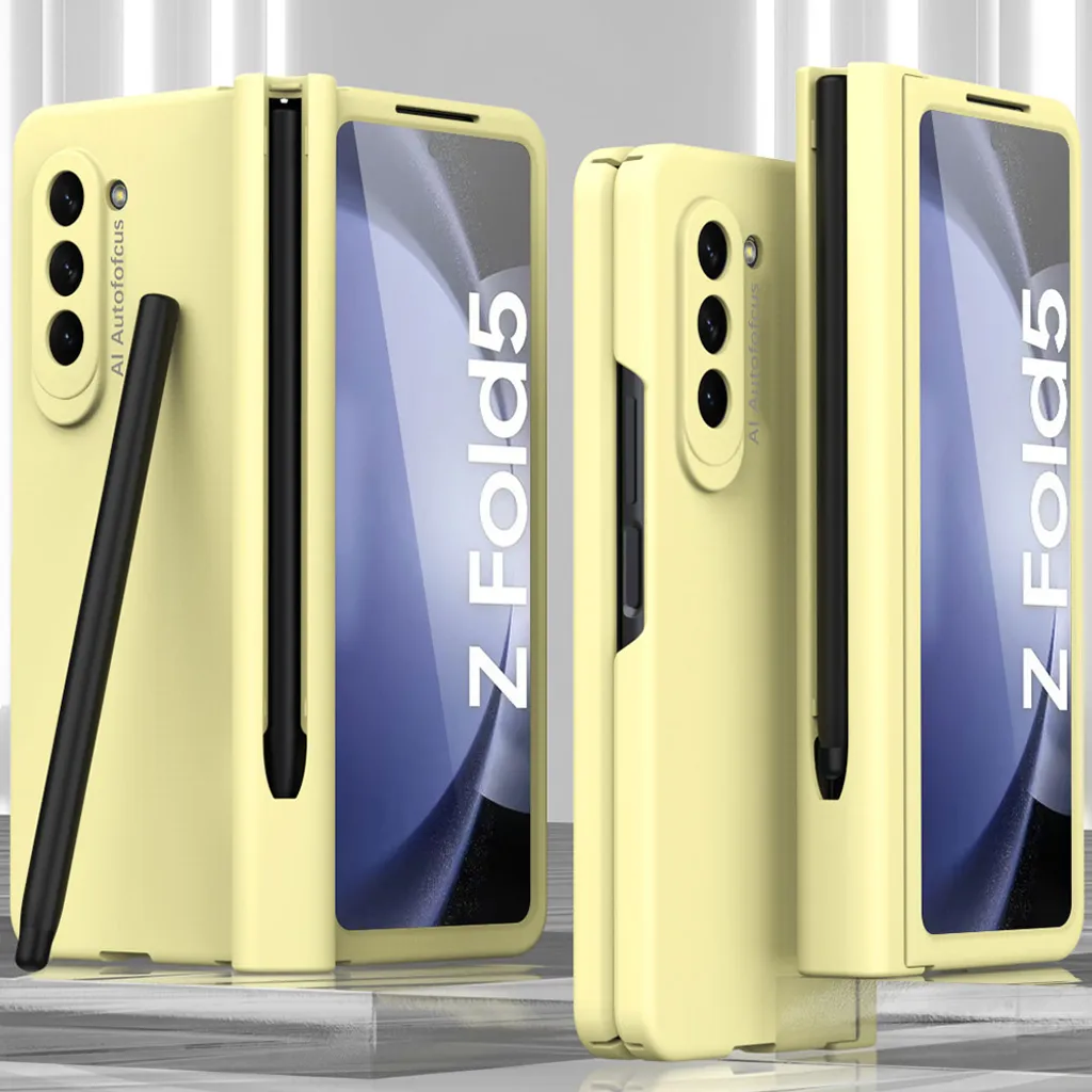 Cover Robusta Z Fold 5 Gialla: Protezione per Bambini e Cadute