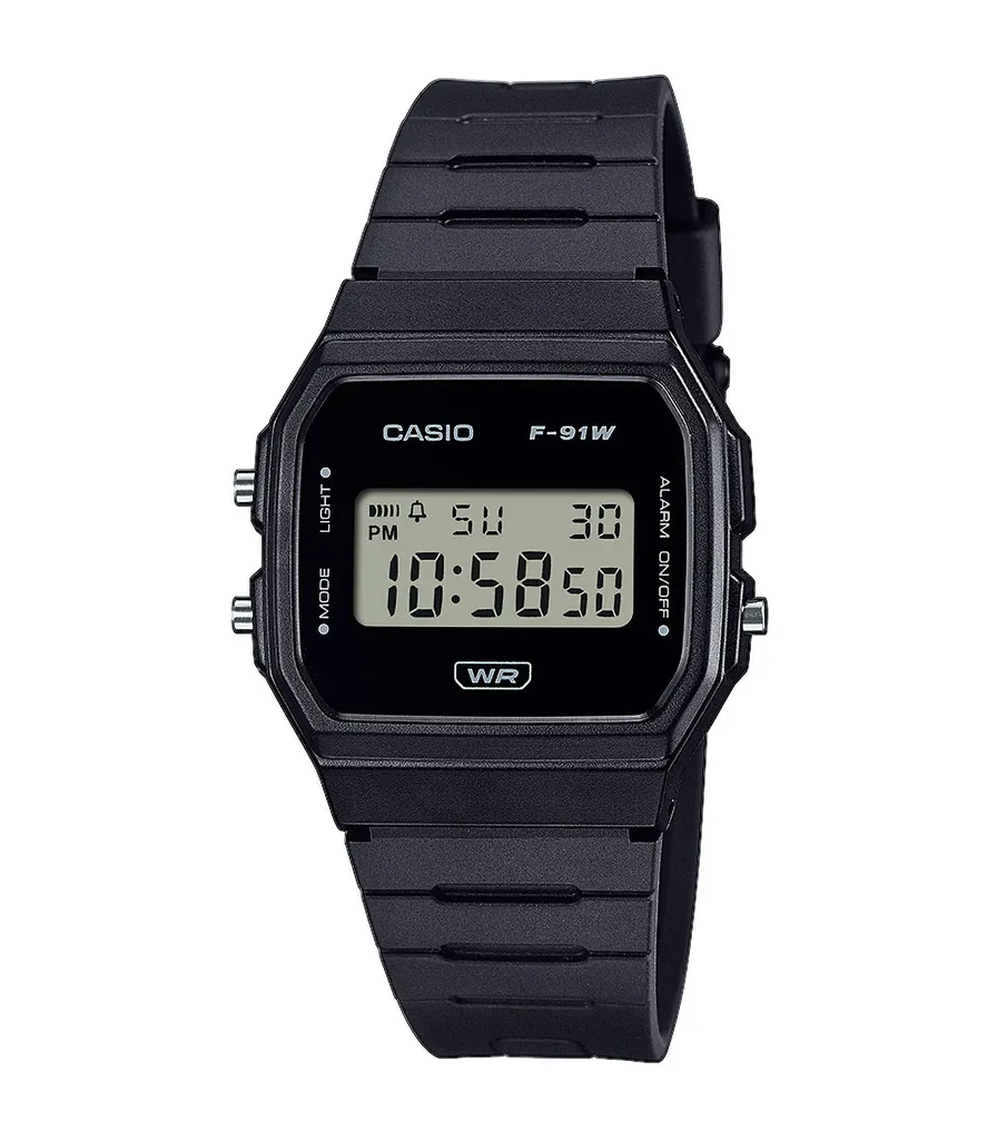 Casio TIMELESS COLLECTION Uomo F-91WB-1AEF Orologio unisex con allarme